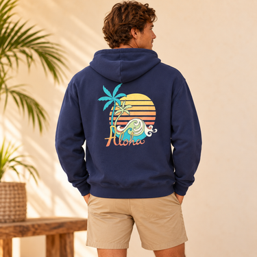 Aloha Sunset Zipper Hoodie