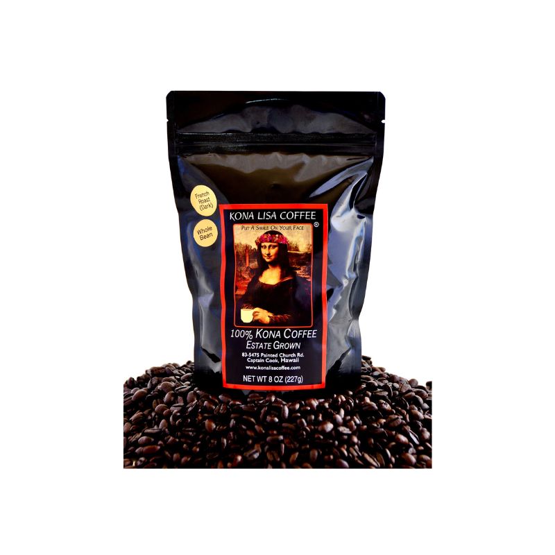 Cona Lisa Kona Lisa 100% Kona Estate Coffee, French Dark Roast APG – Hilo Hattie