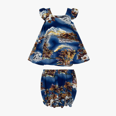 Blue Hawaii Girls Bloomer Set