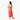 Classic Hibiscus Long Dress in Red, back view - Made in Hawaii by Hilo Hattie