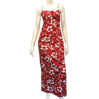 Classic Hibiscus Long Dress