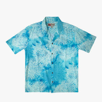 Coral Print Aloha Shirt
