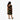 Hibiscus Dream Short Mu'umu'u in Black, back view - Made in Hawaii by Hilo Hattie
