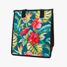 Medium Insulated Hot/Cold Bag in Potpourri Teal Hawaiian design, for beach, lunch and gifting - Hilo Hattie