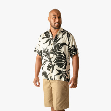 Nohea Breeze Aloha Shirt in Black - Made in Hawaii by Hilo Hattie
