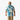 Nohea Breeze Aloha Shirt in Turquoise, back view - Made in Hawaii by Hilo Hattie
