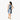 Nohea Breeze Short Dress in Navy, back view - Made in Hawaii by Hilo Hattie