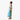 Orchid Panel Long Dress in Blue, side view with slit- Made in Hawaii by Hilo Hattie