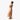 Orchid Panel Long Dress in Coral, side view with slit  - Made in Hawaii by Hilo Hattie