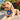 Large Dog in a Poipu Royal Blue Dog bandana. Made in Hawaii