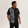 Prince Kuhio Black Gray Aloha Shirt