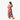 Quilt Panel Long Dress in Burgundy, back view - Made in Hawaii by Hilo Hattie