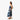 Quilt Panel Long Dress in Navy with pockets- Made in Hawaii by Hilo Hattie