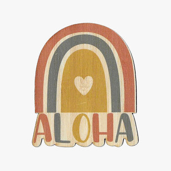 Bamboo Sticker / Rainbow Aloha