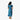 Tribal Tiare Kimi Dress in Navy, back view - Made in Hawaii by Hilo Hattie