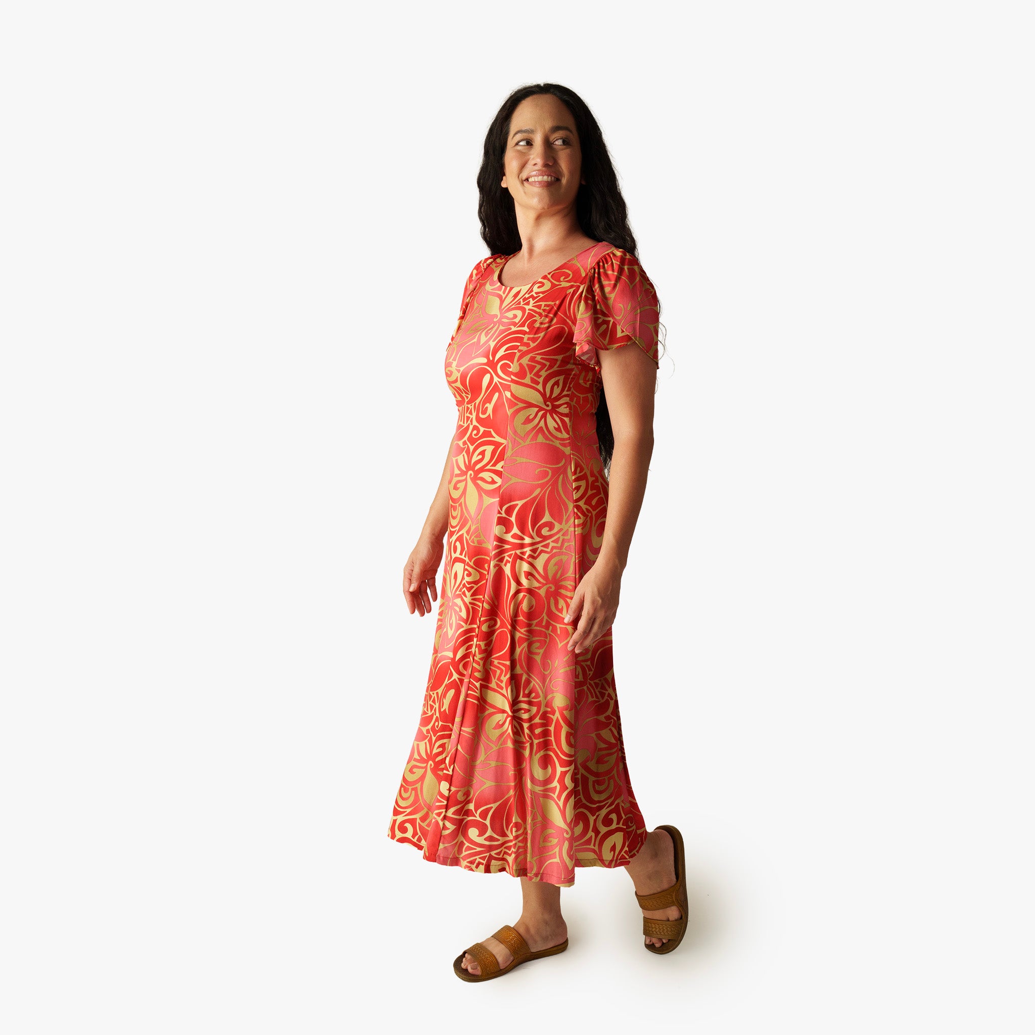 Tribal Tiare Kimi Dress | Made in Hawaii Hilo Hattie Tribal Tiare Kimi Dress | Made in Hawaii Hilo Hattie